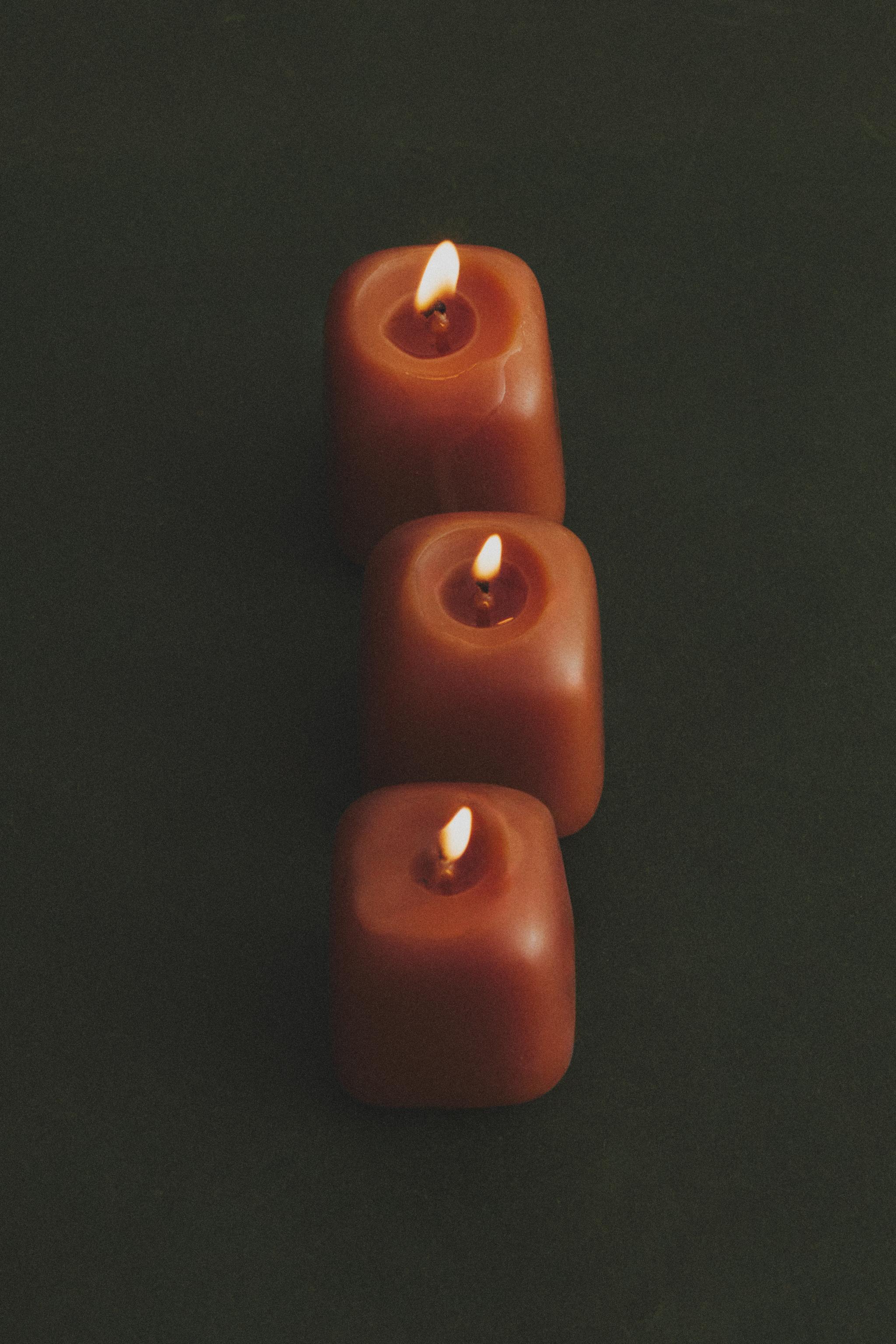 SET OF DECORATIVE TOFFEE CANDLES (SET 6)